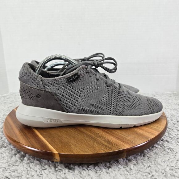 Kizik Madrid Eco-Knit Gray Hands-Free Comfort Casual Slip On Sneakers Mens 9.5 M - Picture 3 of 12